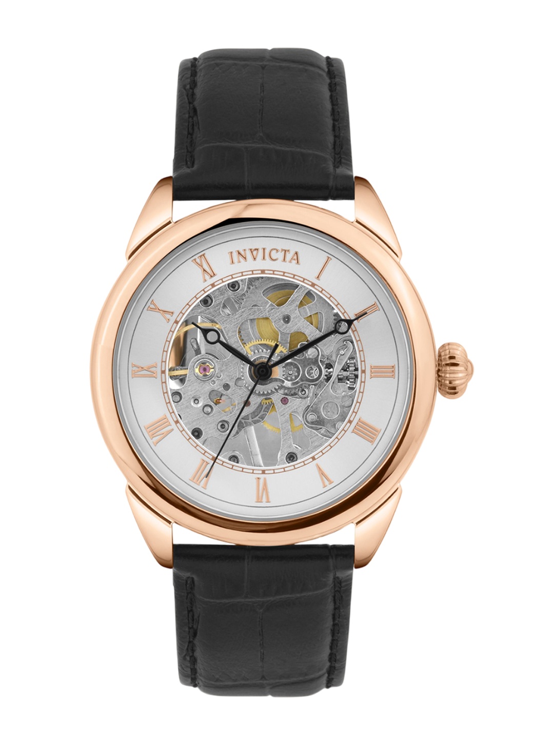 

Invicta Men Dial & Leather Straps Analogue Watch 31155, Black