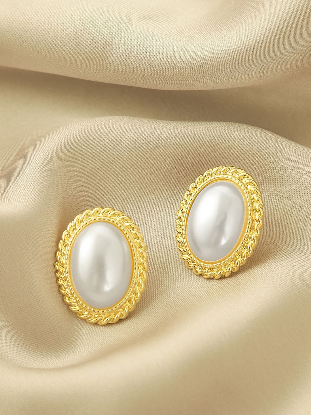 

StyleCast x Revolte Classic Drop Earrings, White