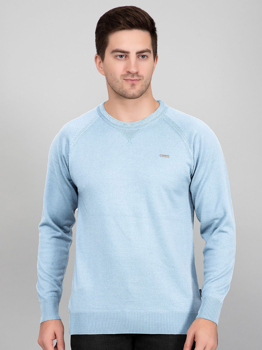 

GODFREY Men Woollen Pullover, Blue