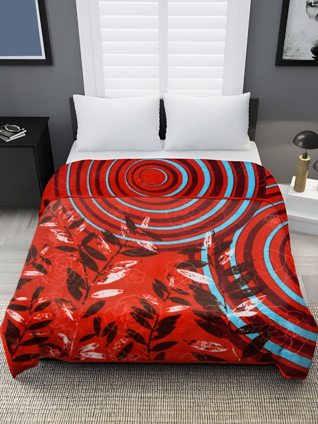 

Spangle Red & Blue Mink Heavy Winter 450 GSM Double Bed Blanket