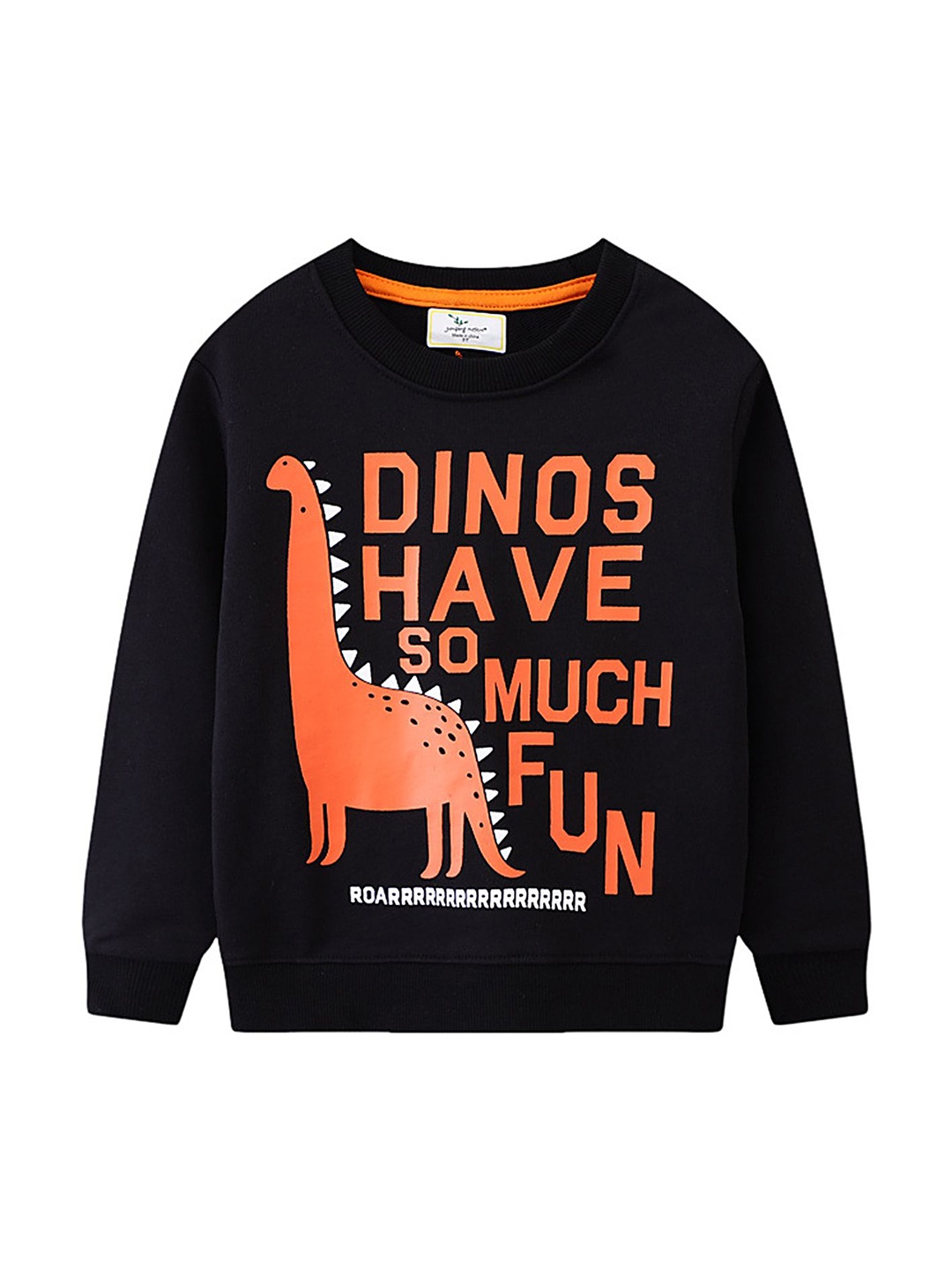 

LULU & SKY Boys Printed Sweatshirt, Black