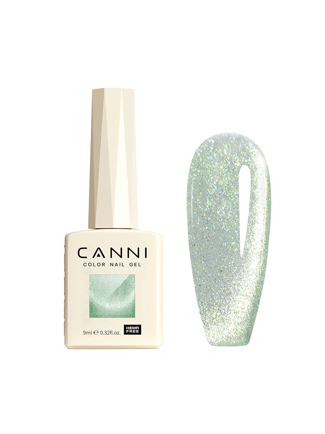 

CANNI Hema Free Cat Eye UV Light To Cure Gel Nail Polish - 9 ml - Shade - 8010, Grey