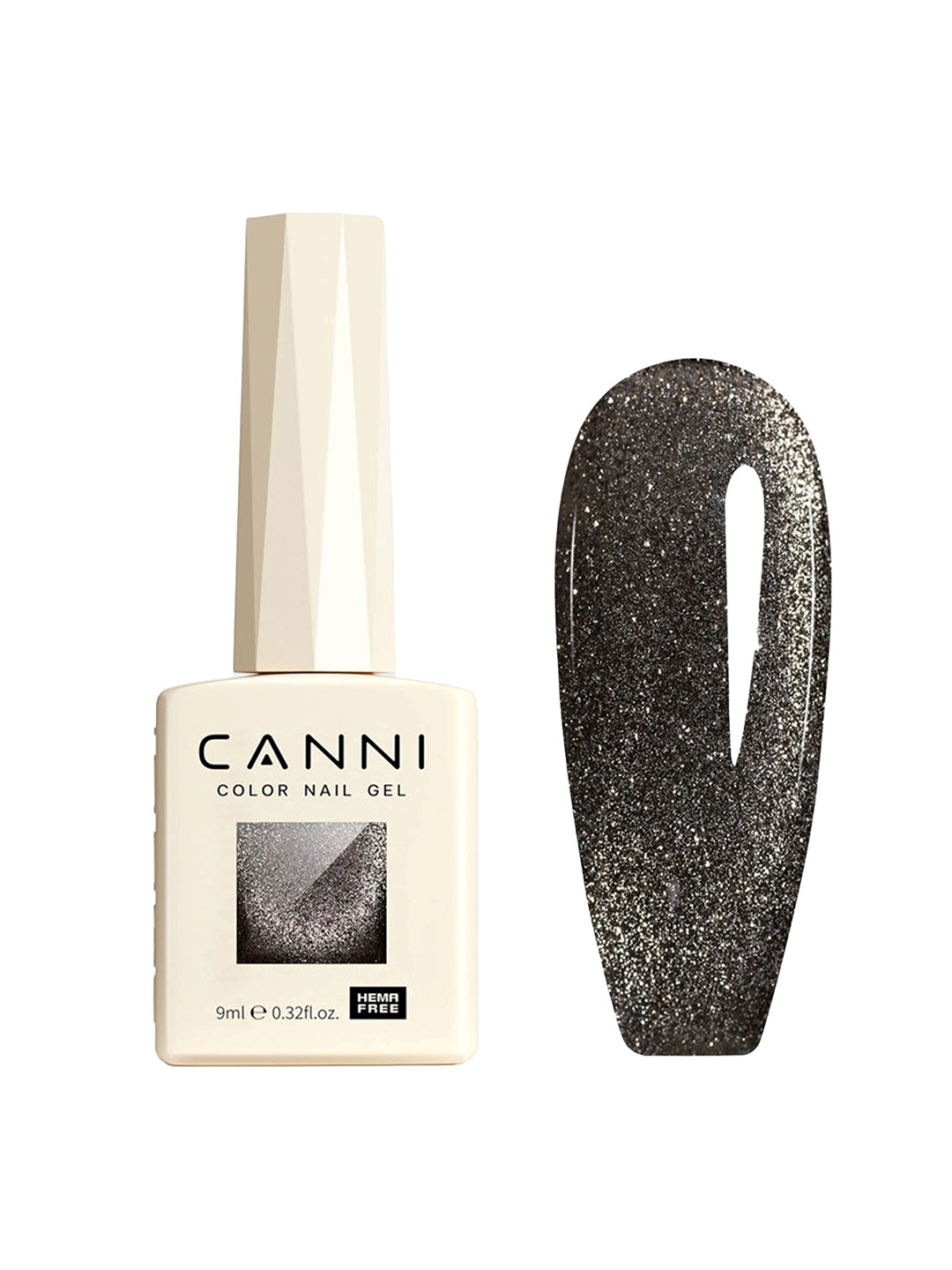 

CANNI Hema Free Gel Nail Polish - 9 ml - Shade - 8040, Black