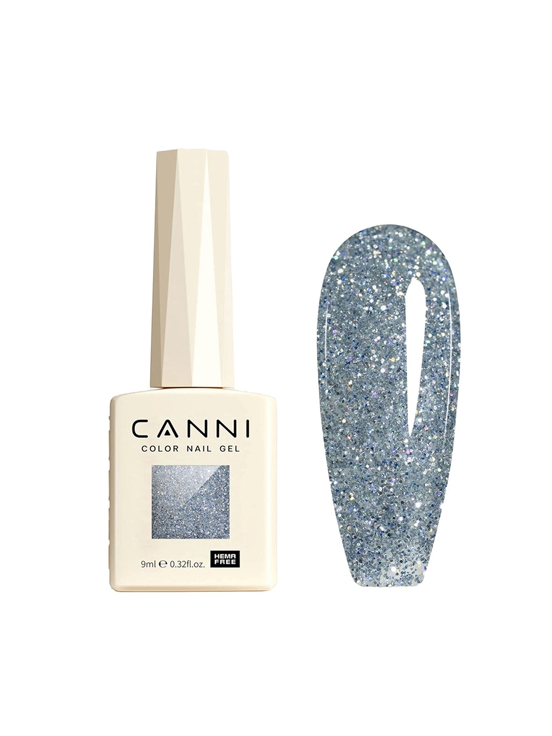 

CANNI Hema Free Gel Nail Polish - 9 ml - Shade 8062, Grey