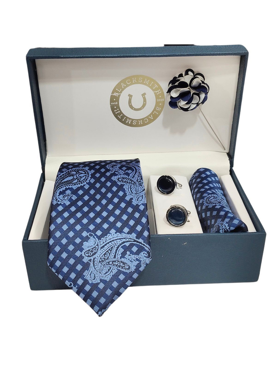 

Blacksmith Men Accessory Gift Set of, Navy blue