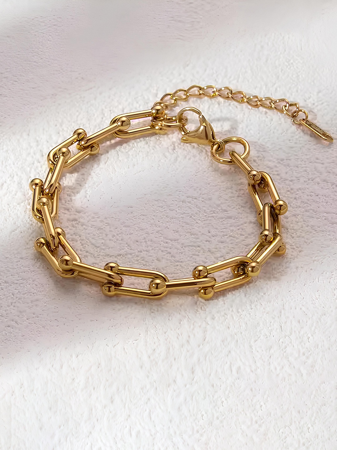 

KARISHMA KREATIONS Women Gold-Plated Link Bracelet