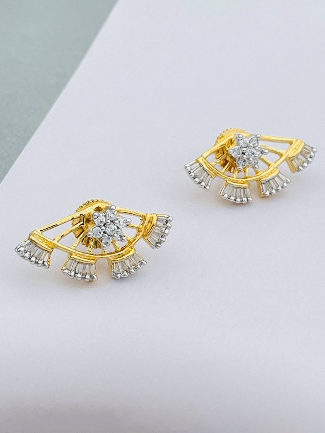 

ZIVOM Contemporary Ear Cuff Earrings, Gold
