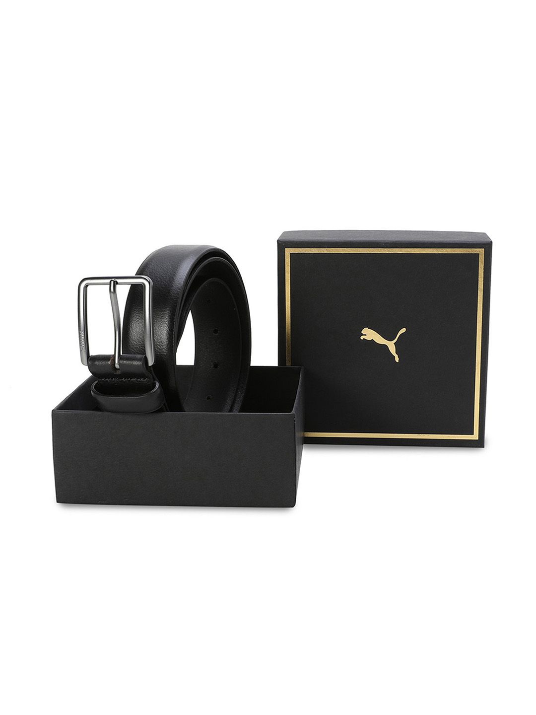 

Puma SIGNATURE Unisex Genuine Leather Belt, Black