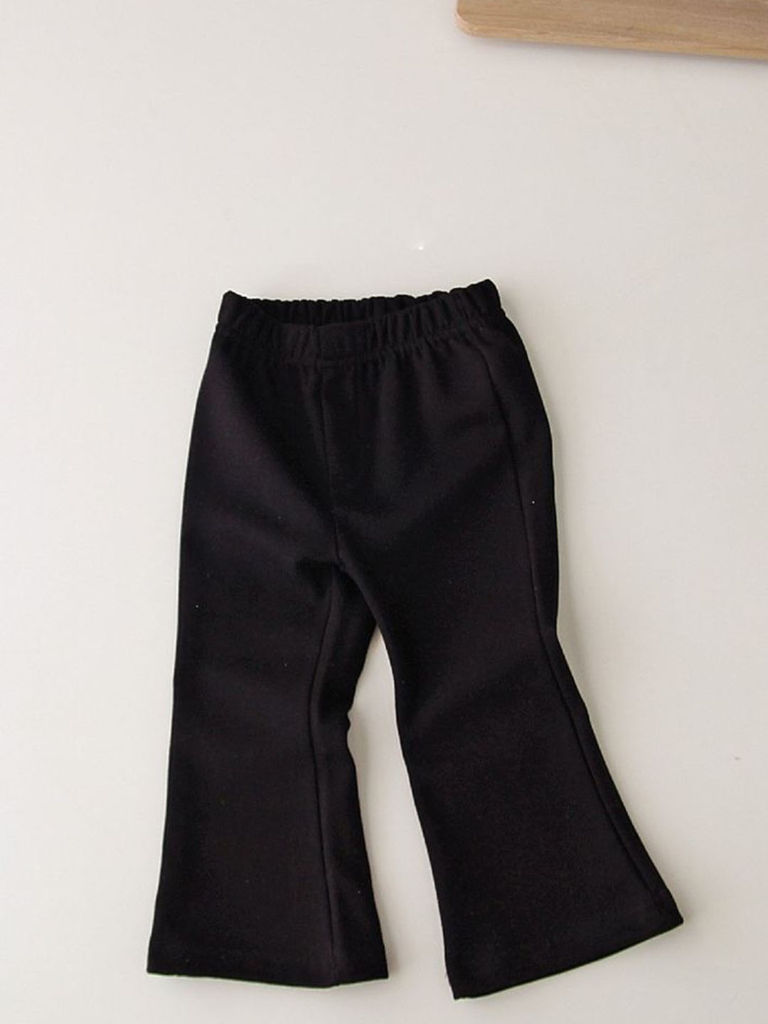 

LULU & SKY Girls Flared High-Rise Trousers, Black