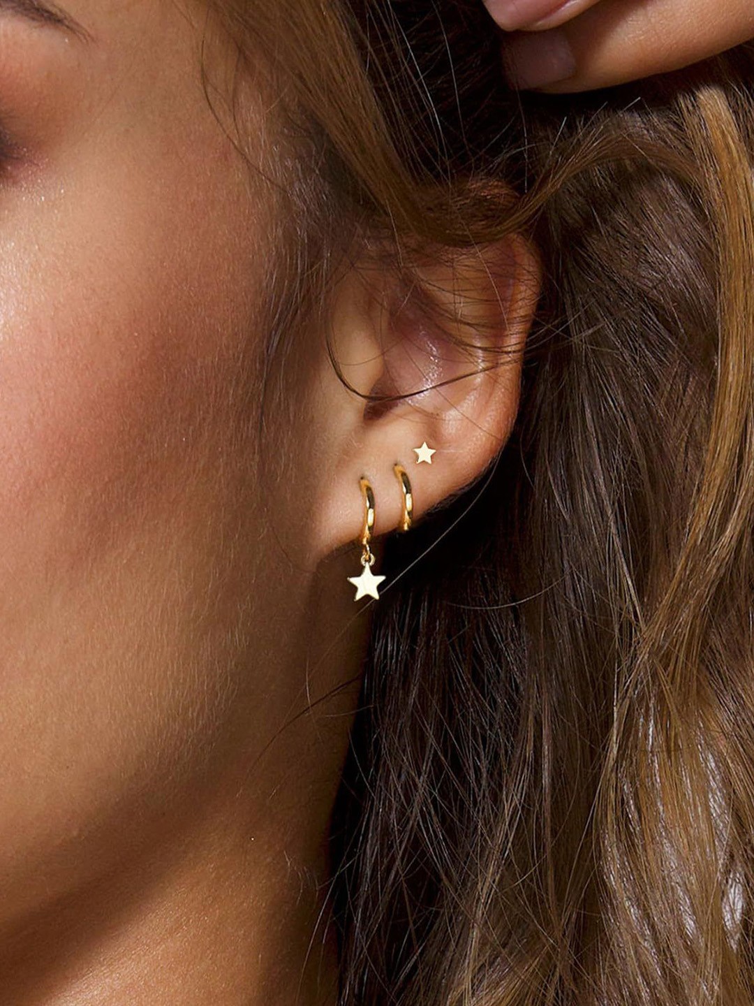 

StyleCast x Revolte Classic Studs Earrings, Gold