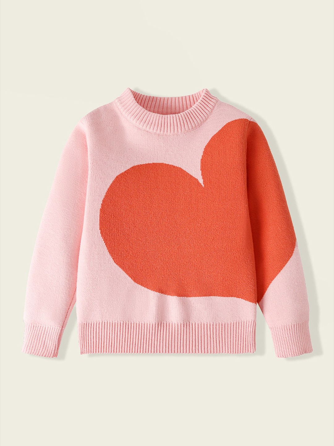 

LULU & SKY Girls Colourblocked Sweatshirt, Pink