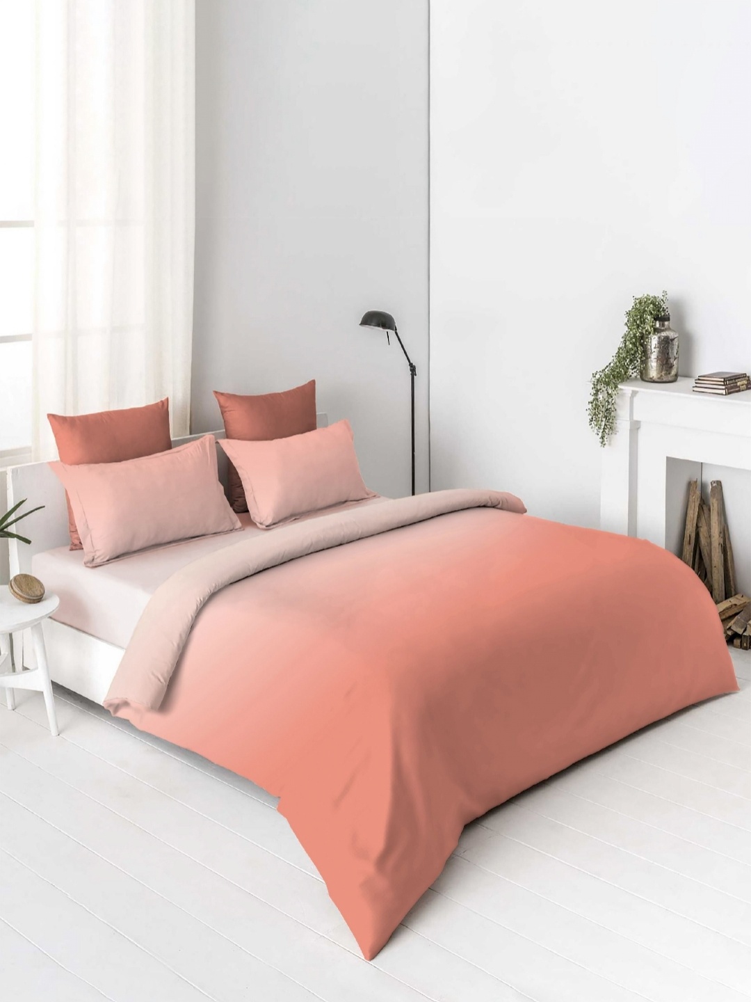 

VINTANA Brown King Bedsheet with 2 Pillow Covers