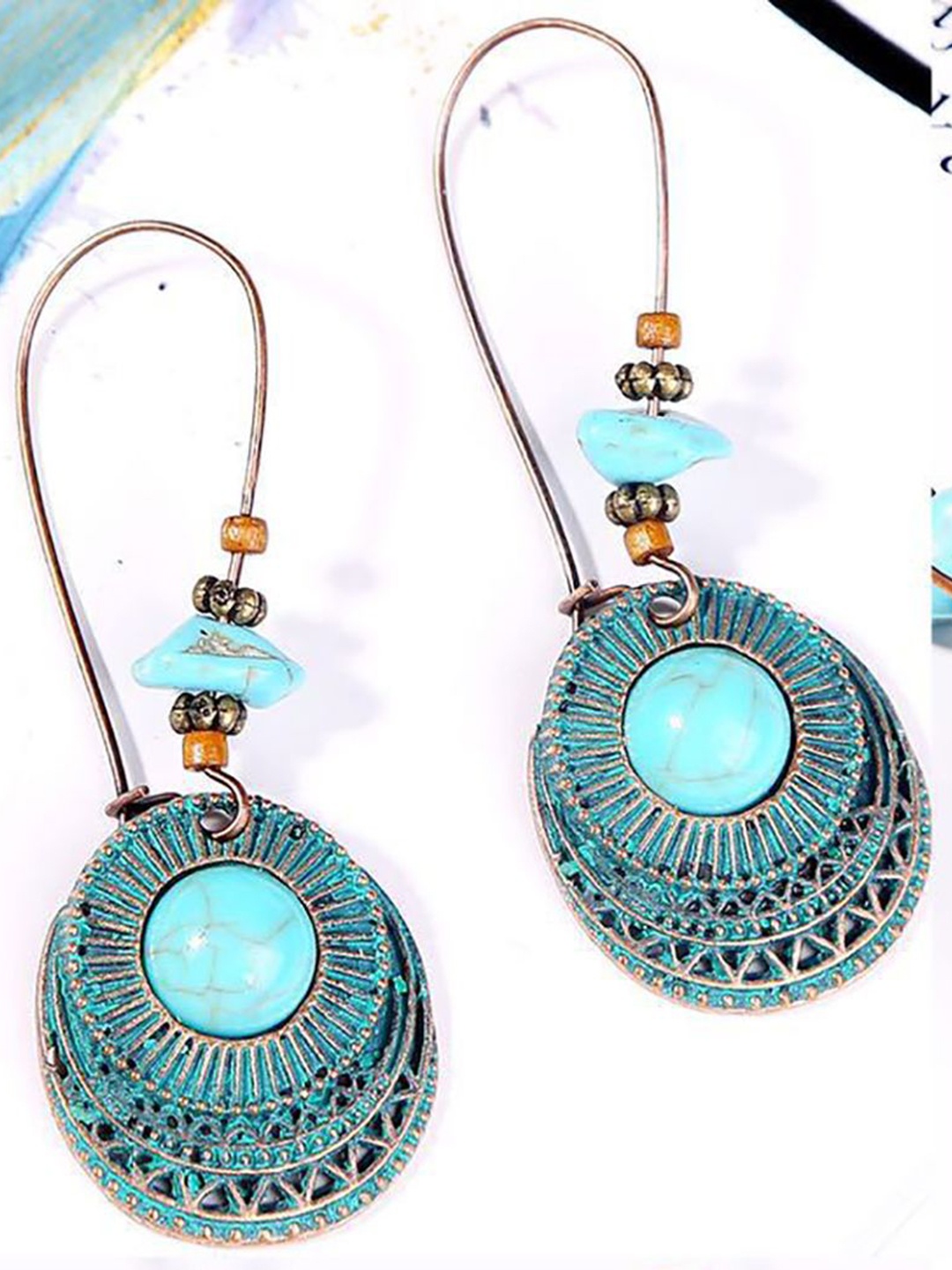 

StyleCast x Revolte Classic Drop Earrings, Blue