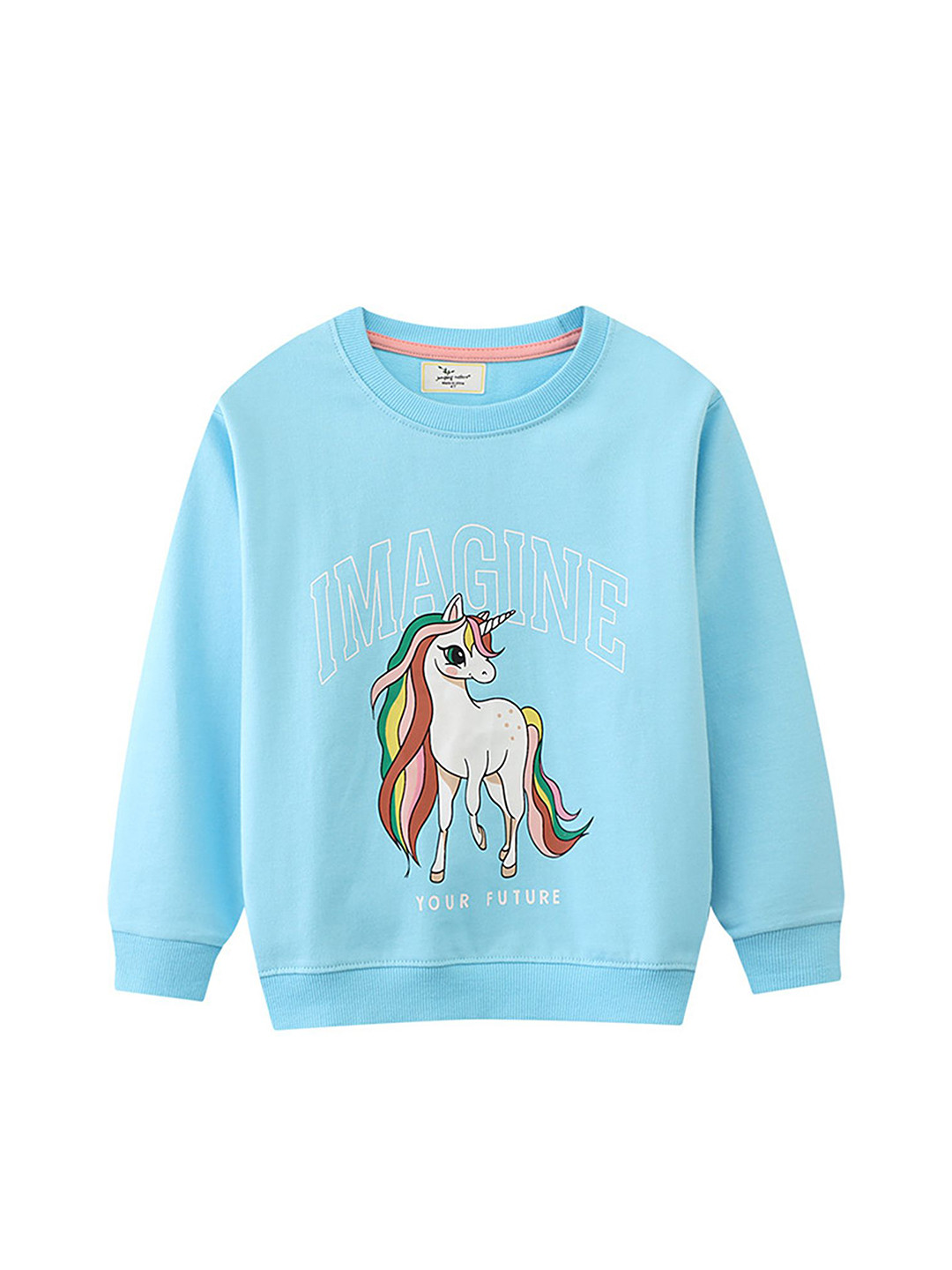 

LULU & SKY Girls Printed Sweatshirt, Blue