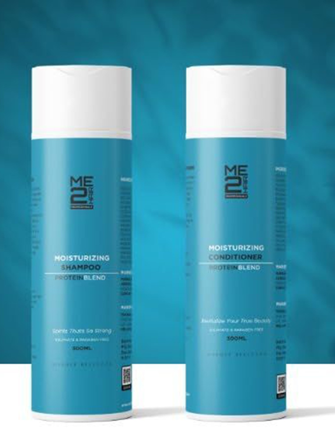 

ME 2 HAIR PROFESSIONALS Set Of 2 Moisturizing Shampoo & Conditioner - 300 ml Each, White