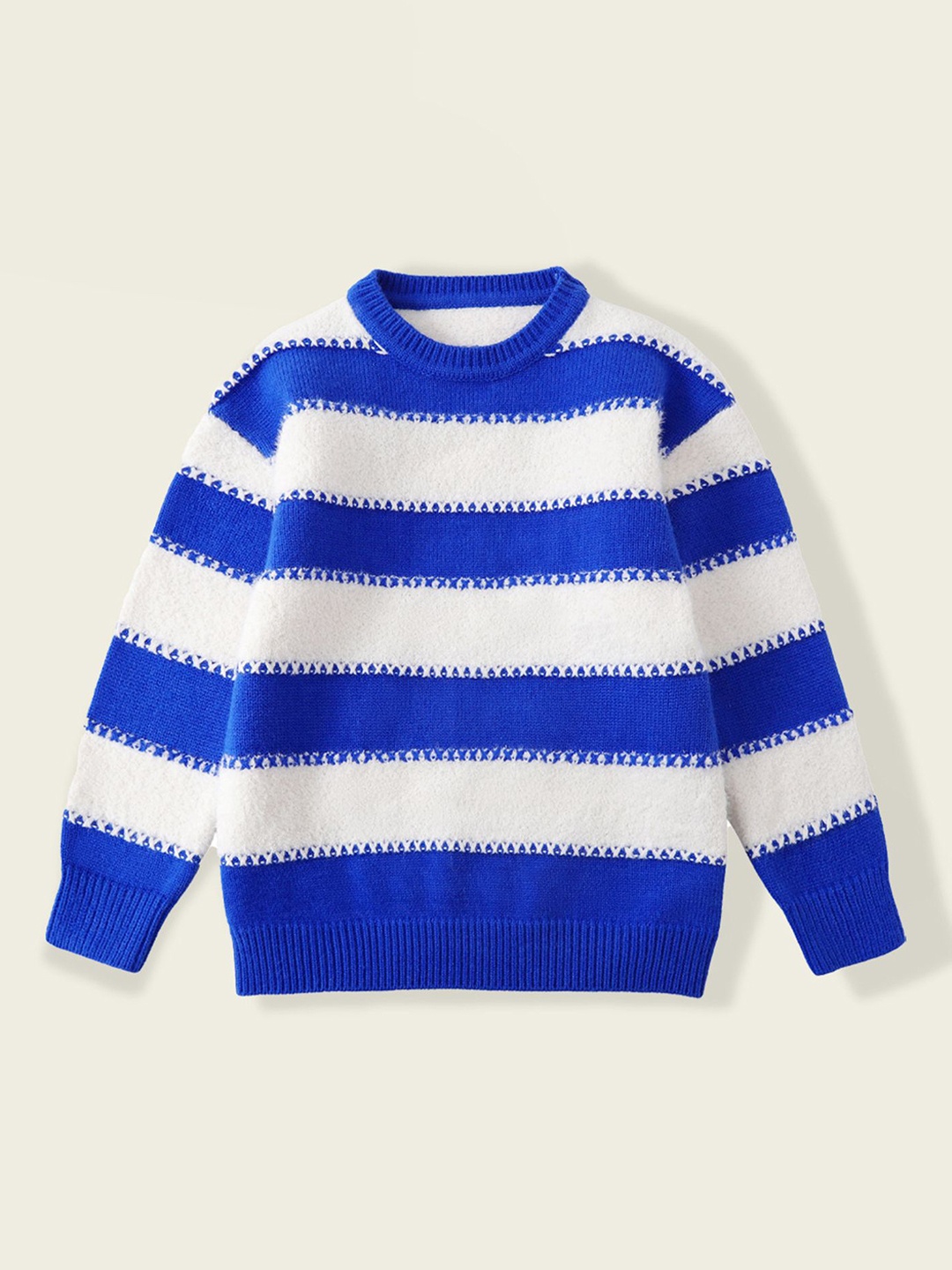 

LULU & SKY Girls Striped Sweatshirt, Blue