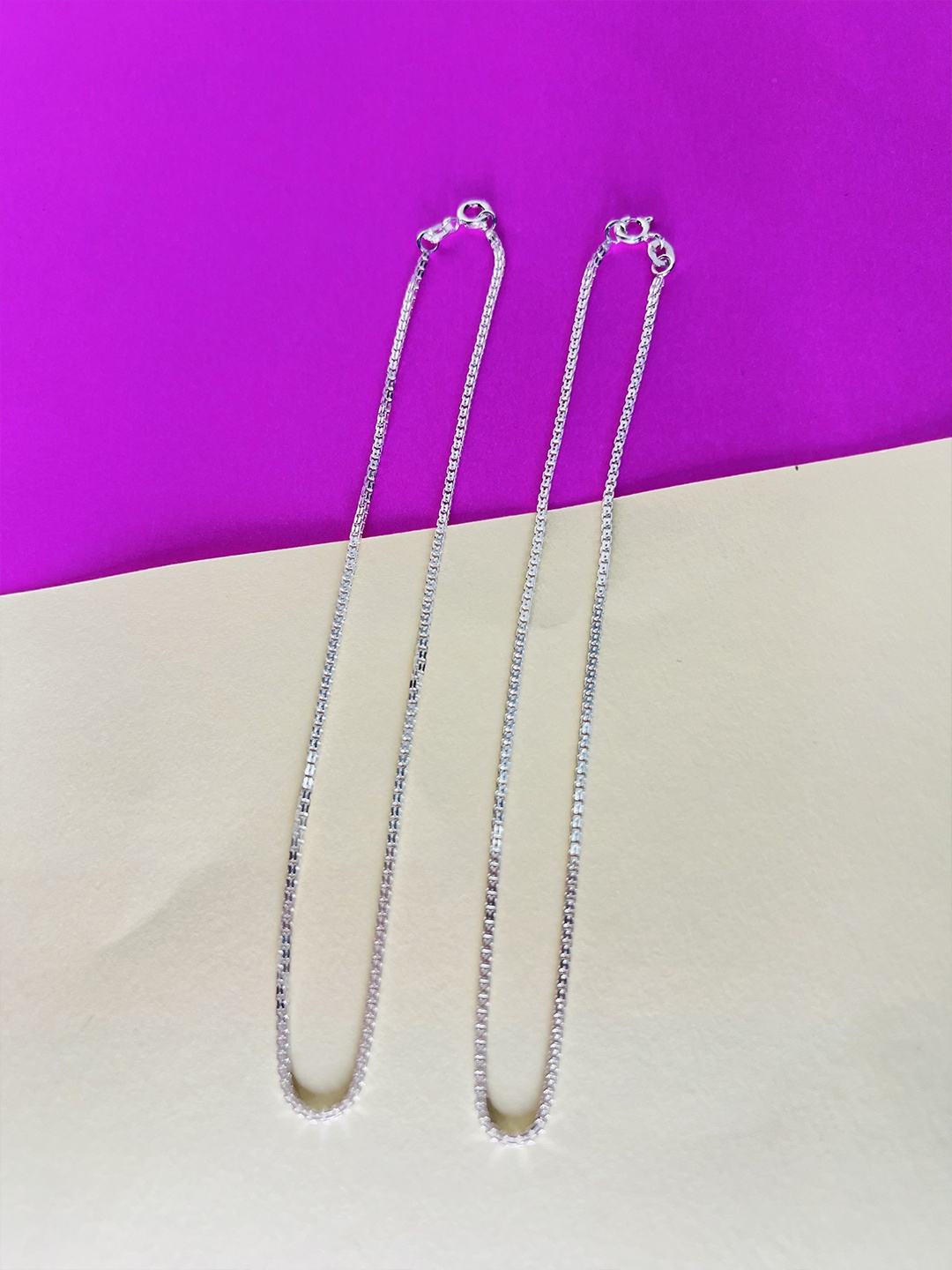 

Arte Jewels Anklet, Silver