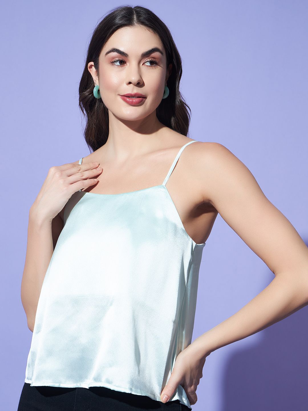 

BAESD Satin Top, Green