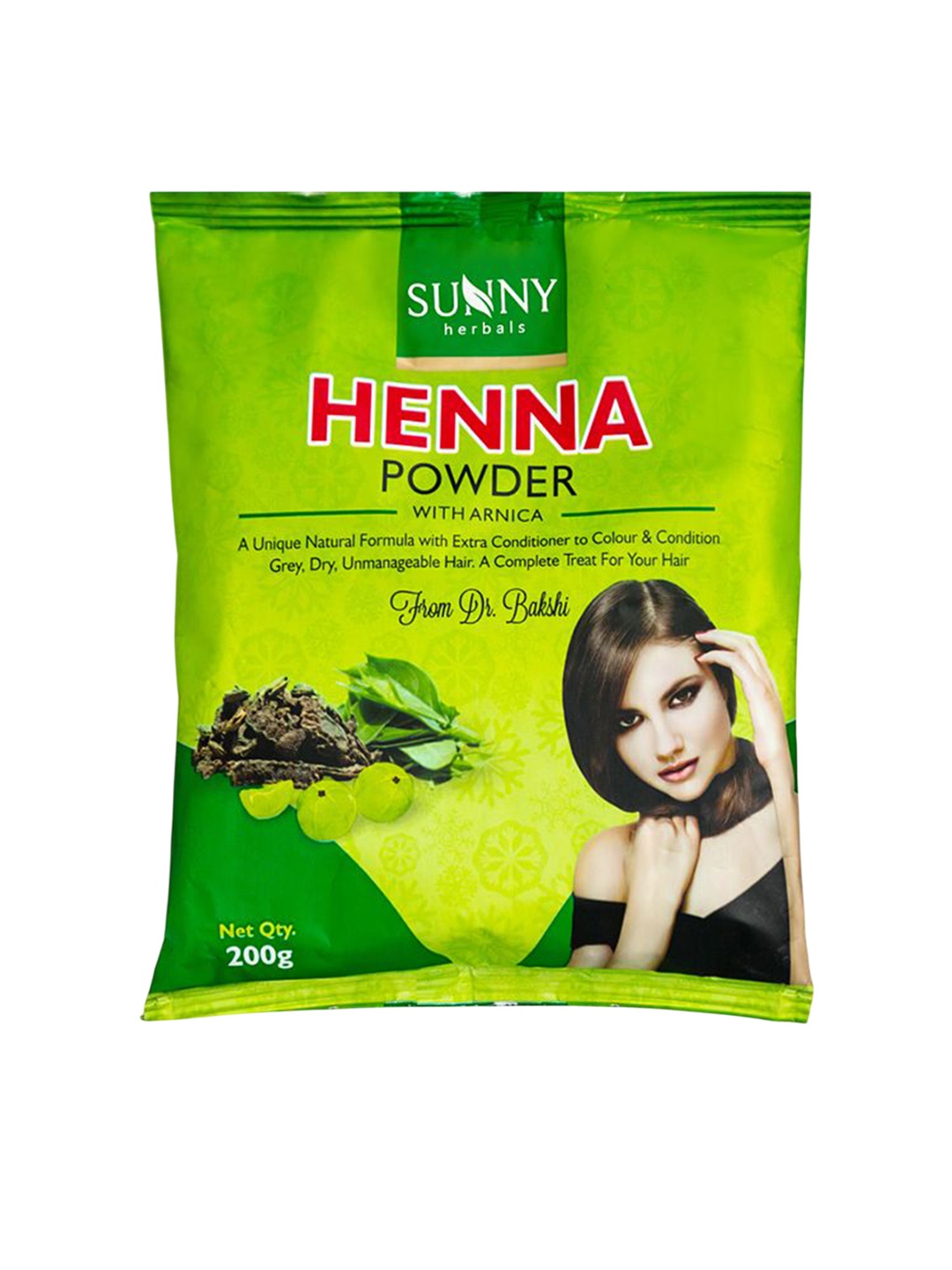

SUNNY HERBALS Henna Powder With Arnica For Hair - 200 g, Green