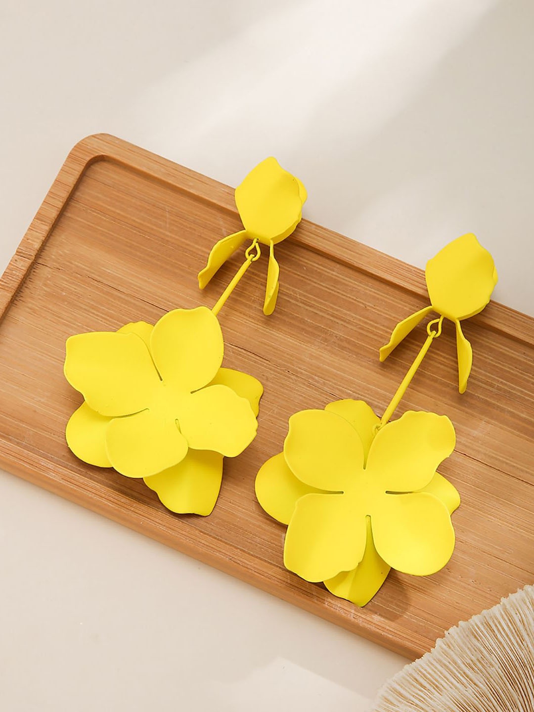 

StyleCast x Revolte Floral Drop Earrings, Yellow