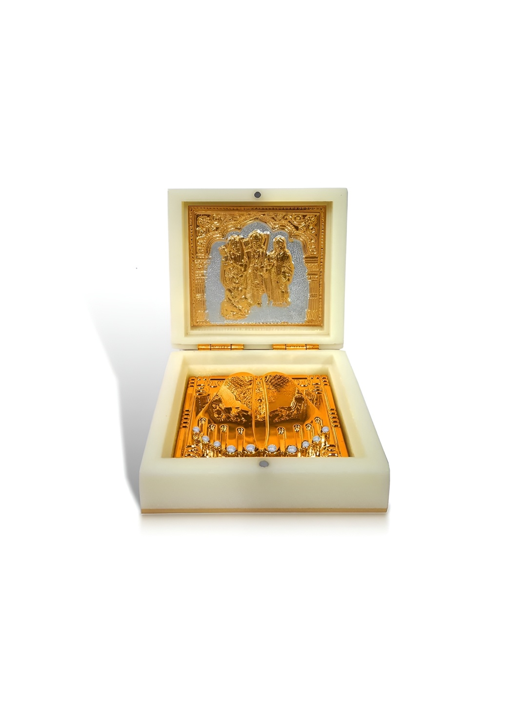 

Adhvik Gold-Toned Religious Figurine Showpiece