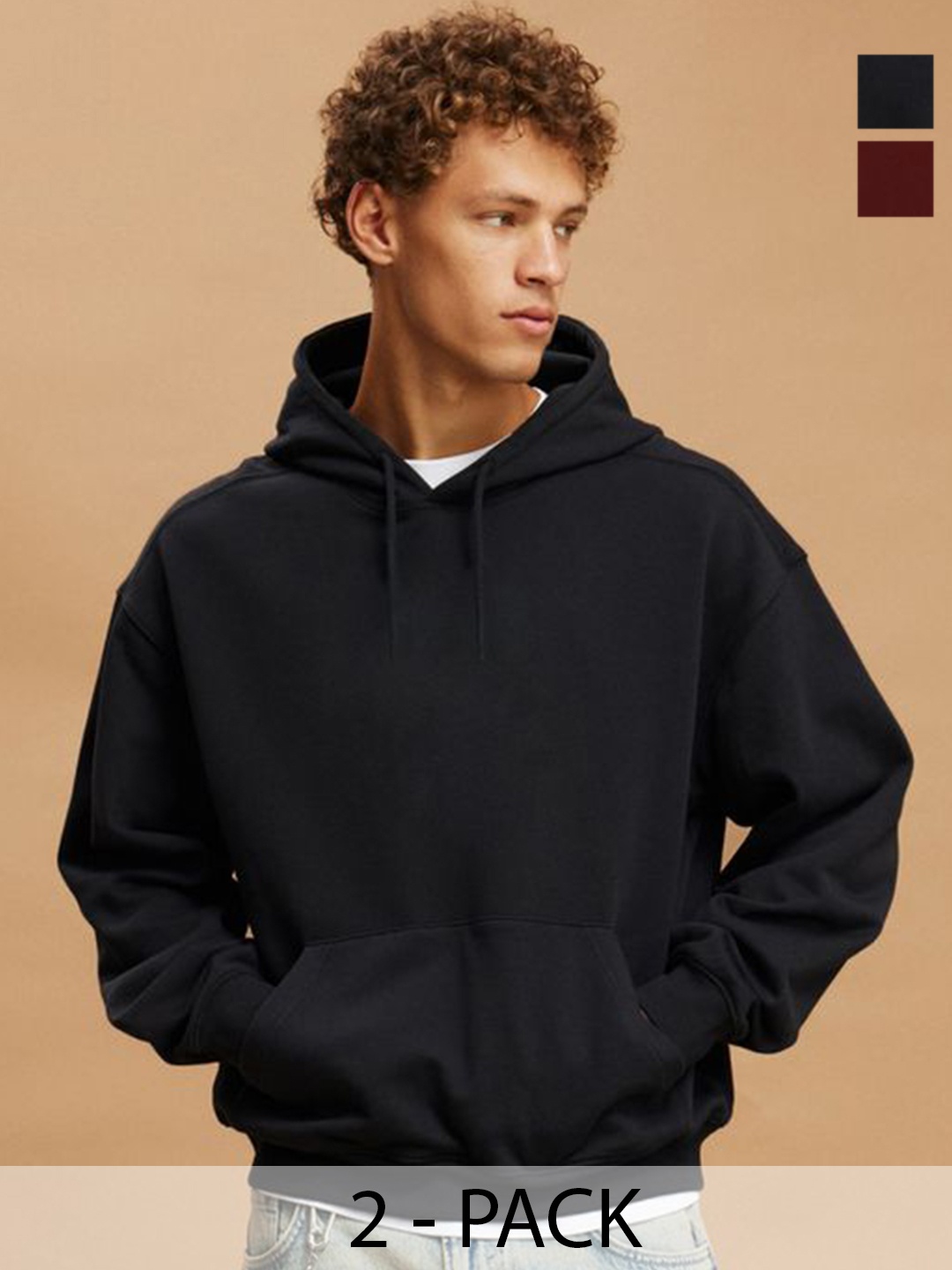 

CLAFOUTIS Men Hooded Sweatshirt, Black