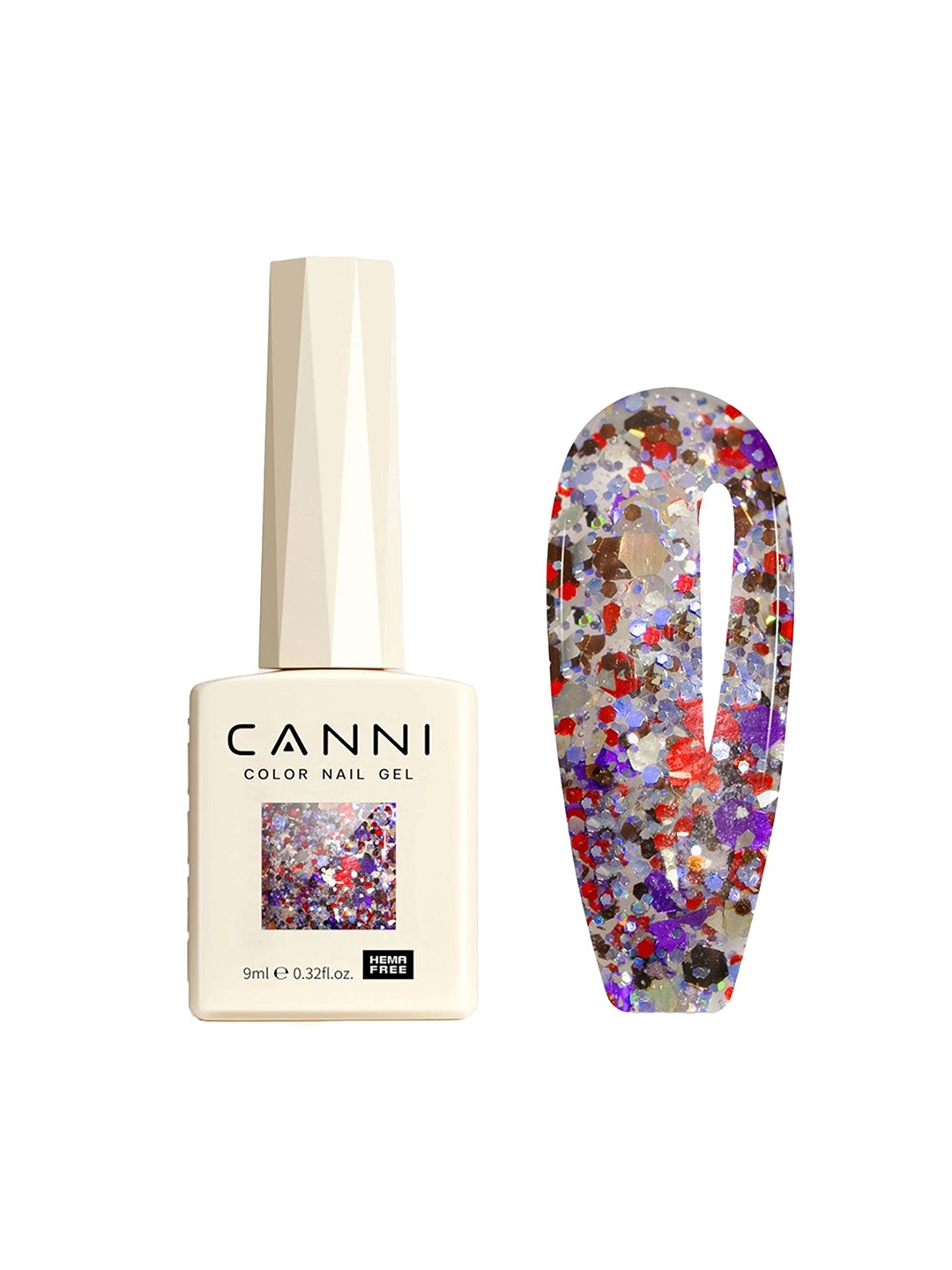 

CANNI Hema Free Gel Nail Polish - 9 ml - Shade - 8086, Grey