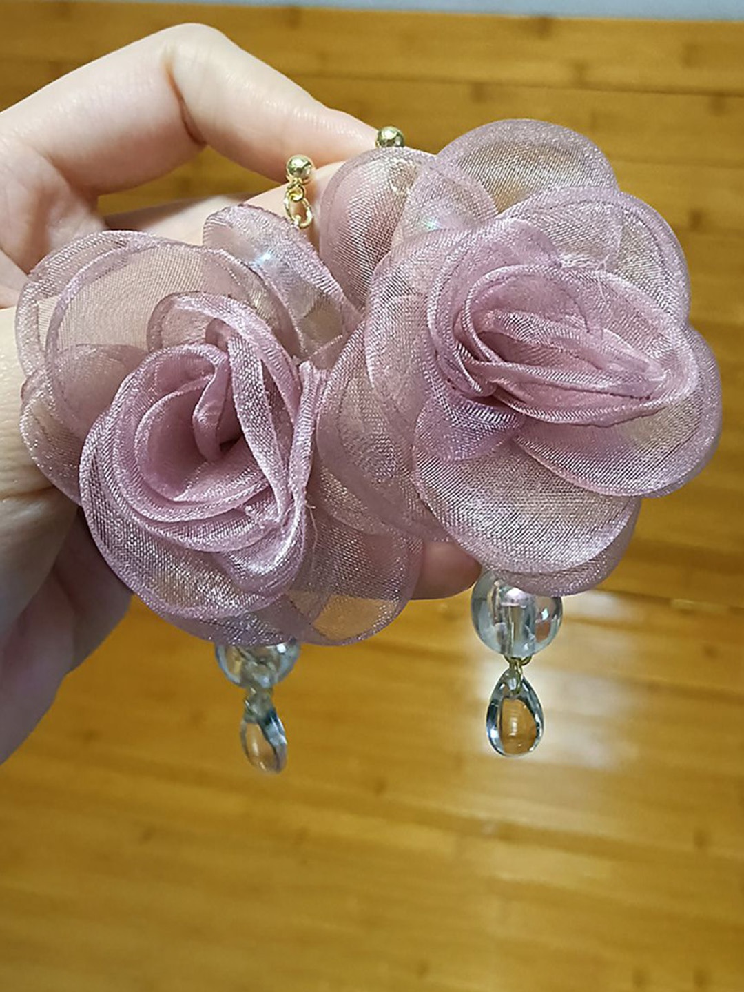 

StyleCast x Revolte Floral Drop Earrings, Purple