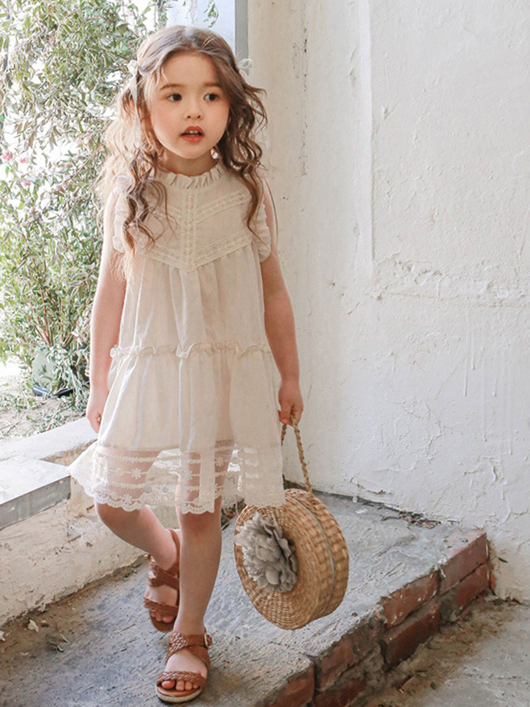 

LULU & SKY A-Line Dress, White