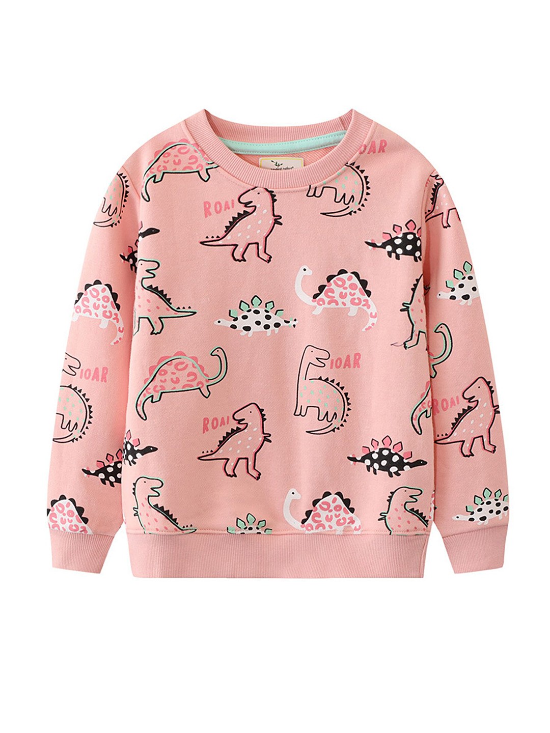 

LULU & SKY Girls Printed Sweatshirt, Pink
