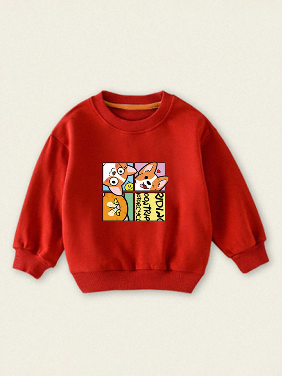 

LULU & SKY Unisex Kids Printed Sweatshirt, Red