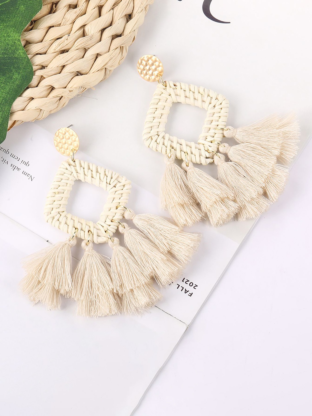 

StyleCast x Revolte Classic Drop Earrings, Off white