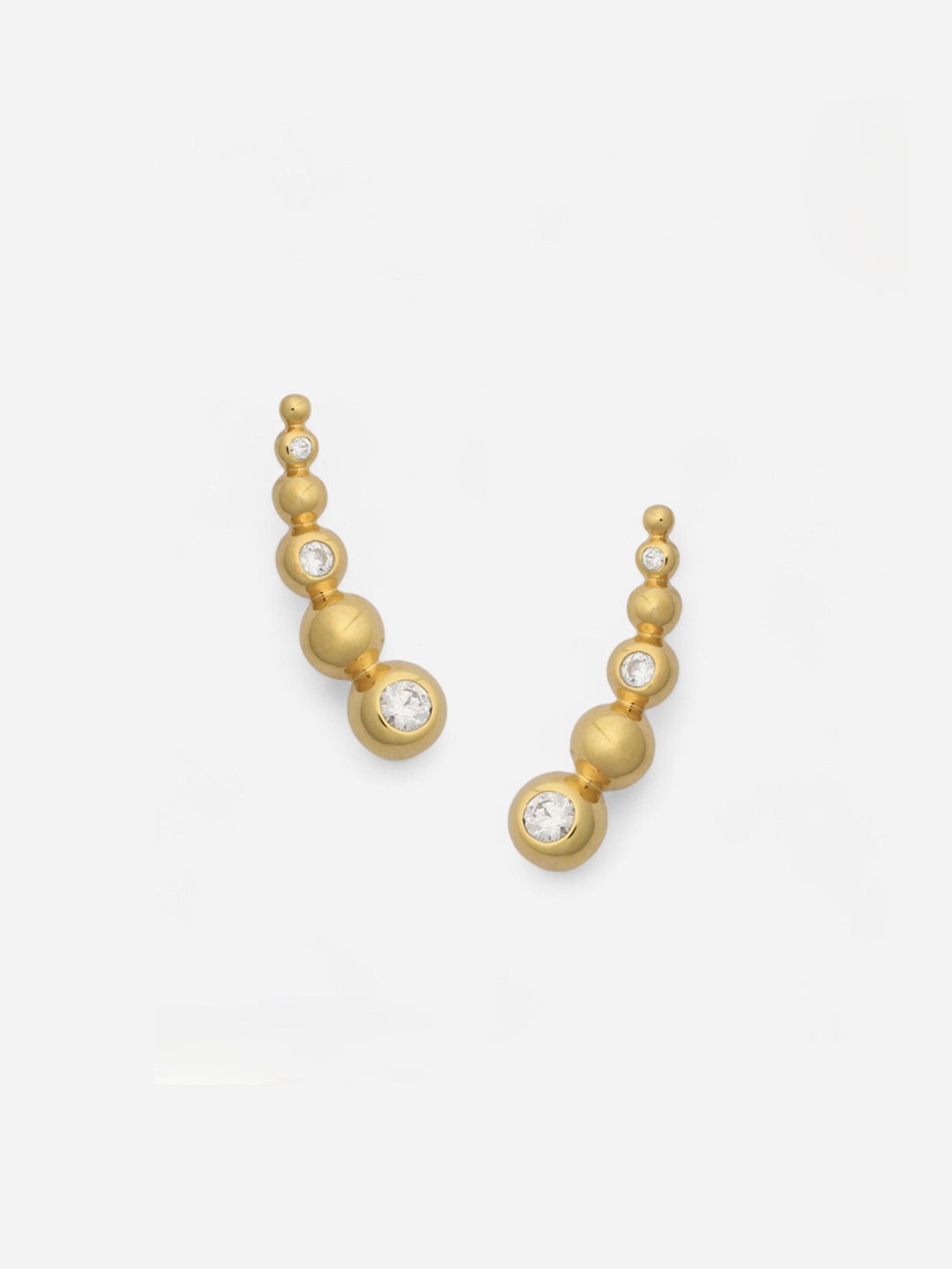 

Trisu Contemporary Drop Earrings, Gold