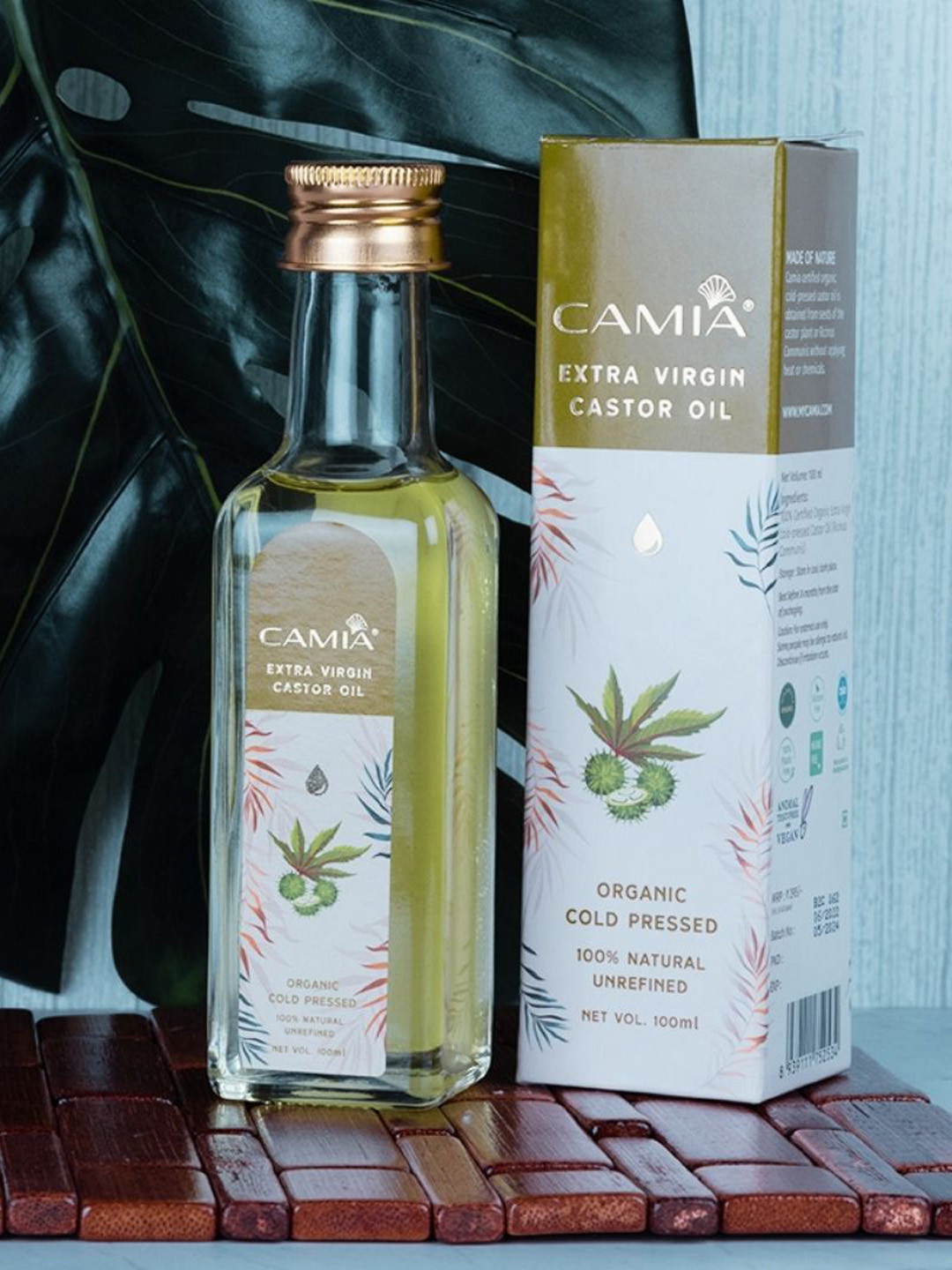 

CAMIA Cold Pressed Castor Oil Extra Virgin - 100 ml, White