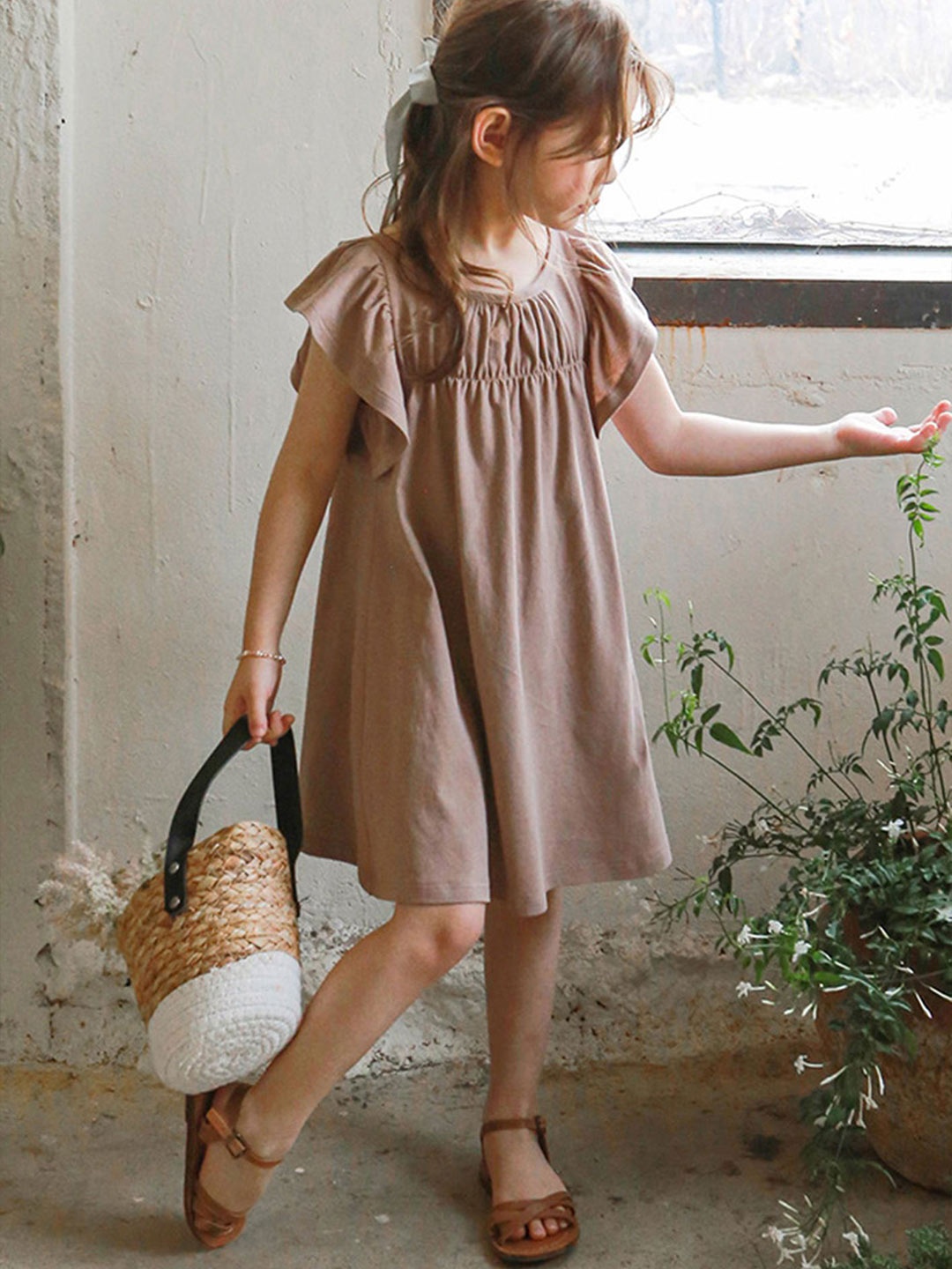 

LULU & SKY A-Line Dress, Brown