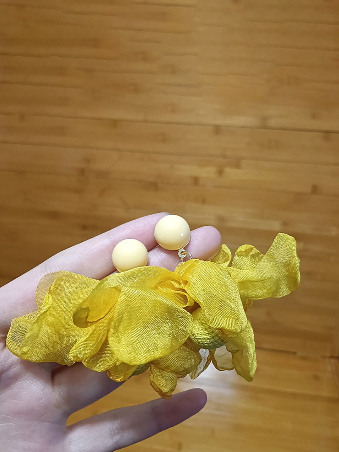 

StyleCast x Revolte Floral Drop Earrings, Yellow