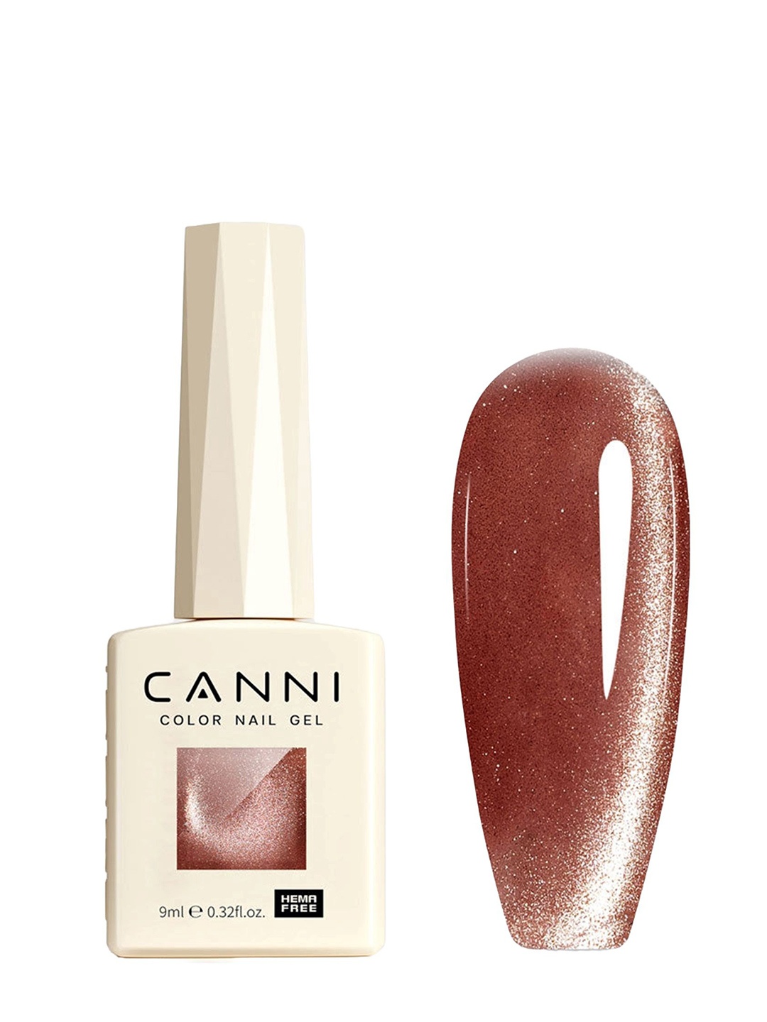 

CANNI Hema Free Gel Nail Polish - 9 ml - Shade - 8006, Brown