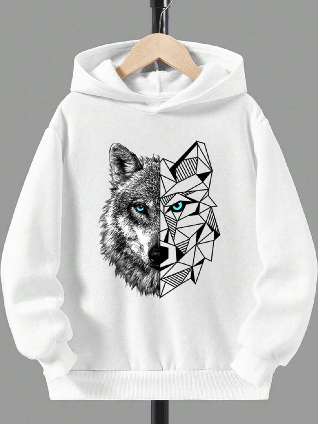 

BAESD Unisex Kids Printed Sweatshirt, White