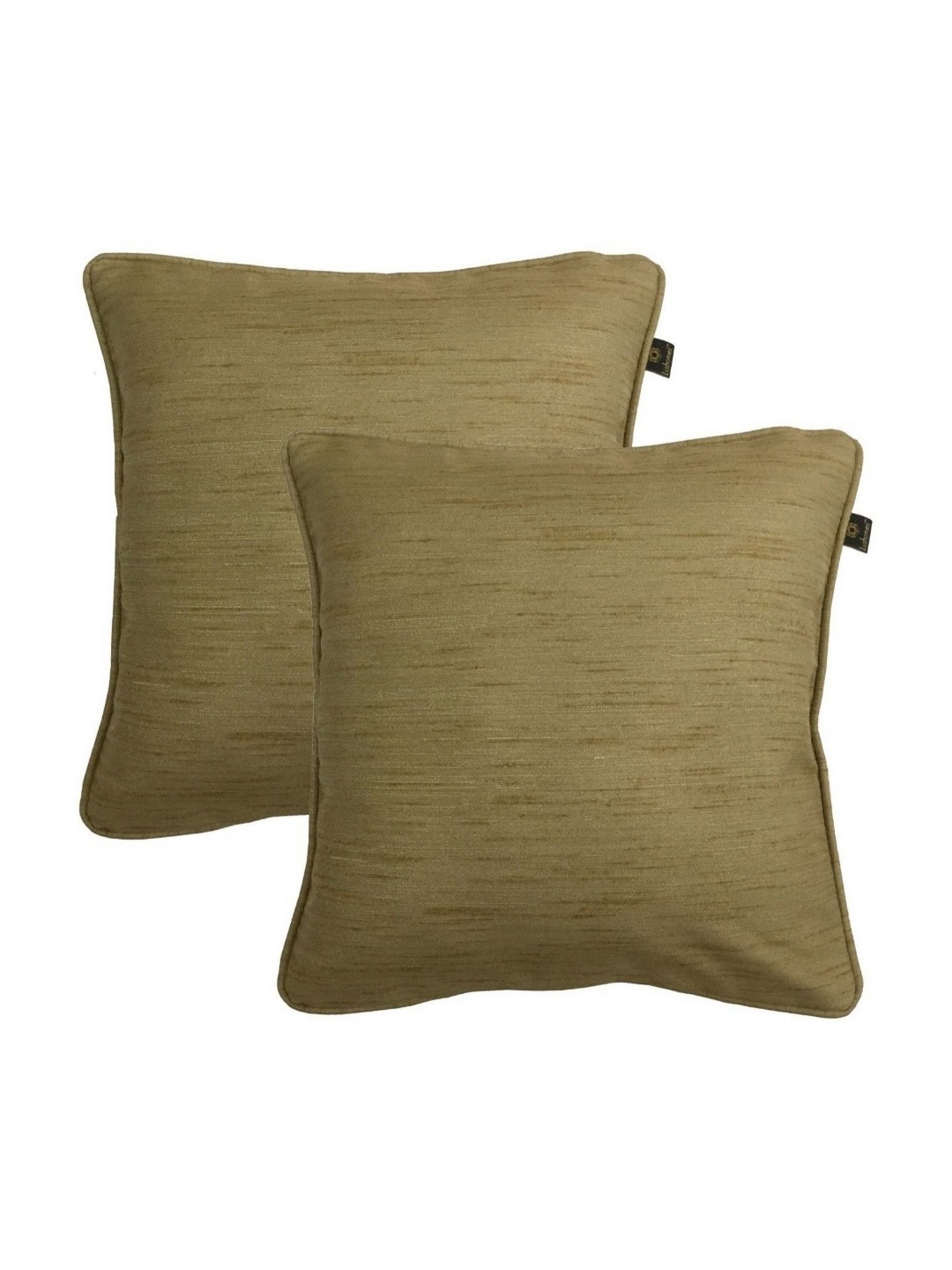 

Lushomes Beige Set of 2 Square Cushion Covers