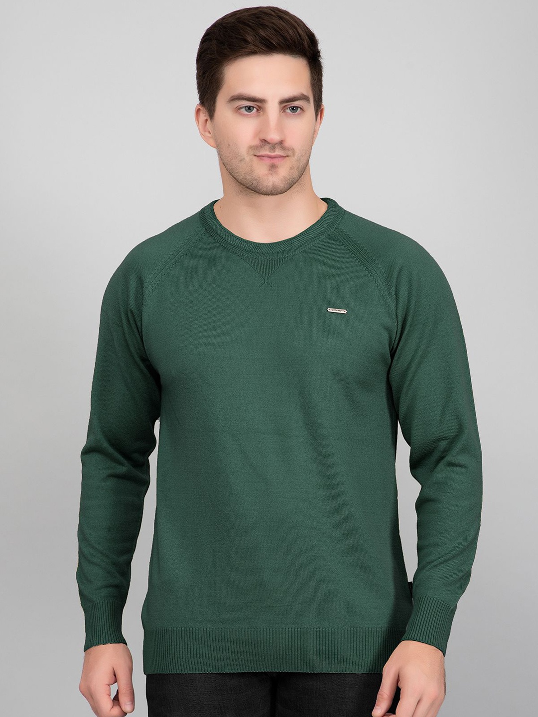 

GODFREY Men Woollen Pullover, Green