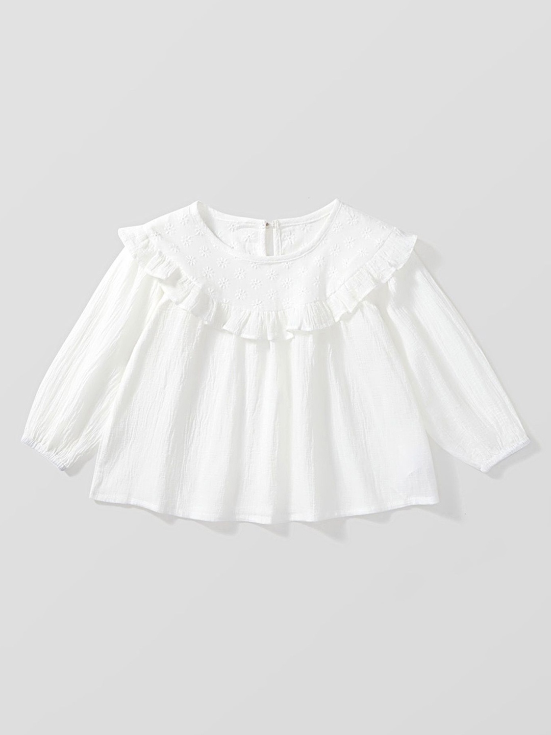 

LULU & SKY Organic Cotton Top, White
