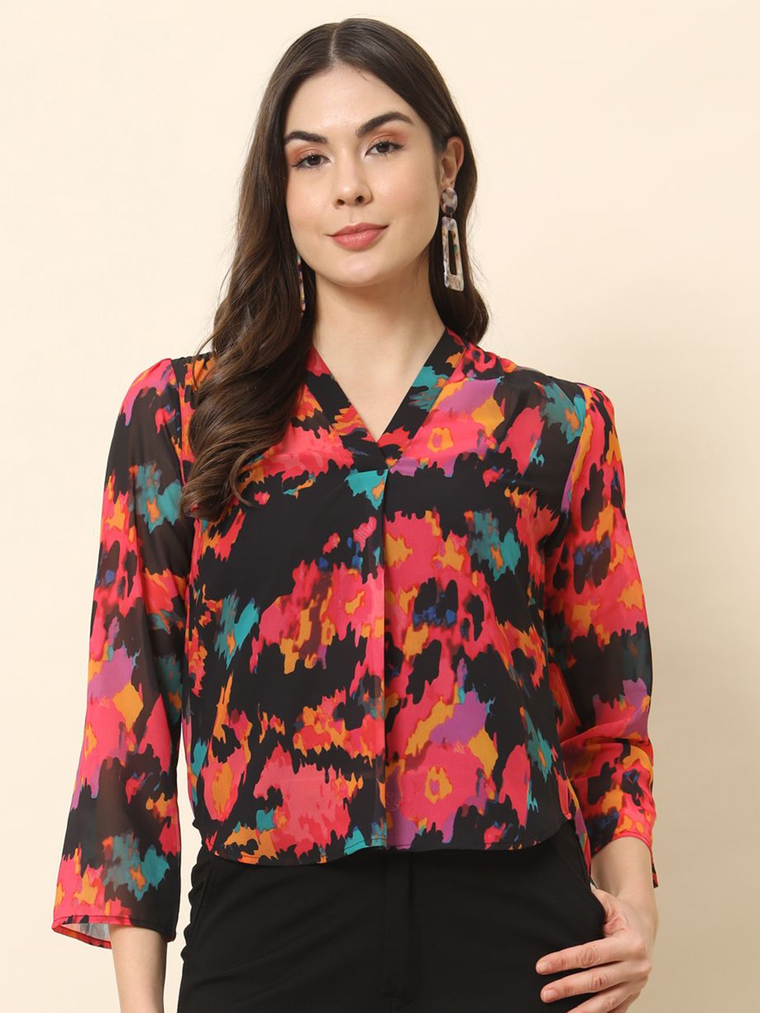 

BAESD Print Top, Black