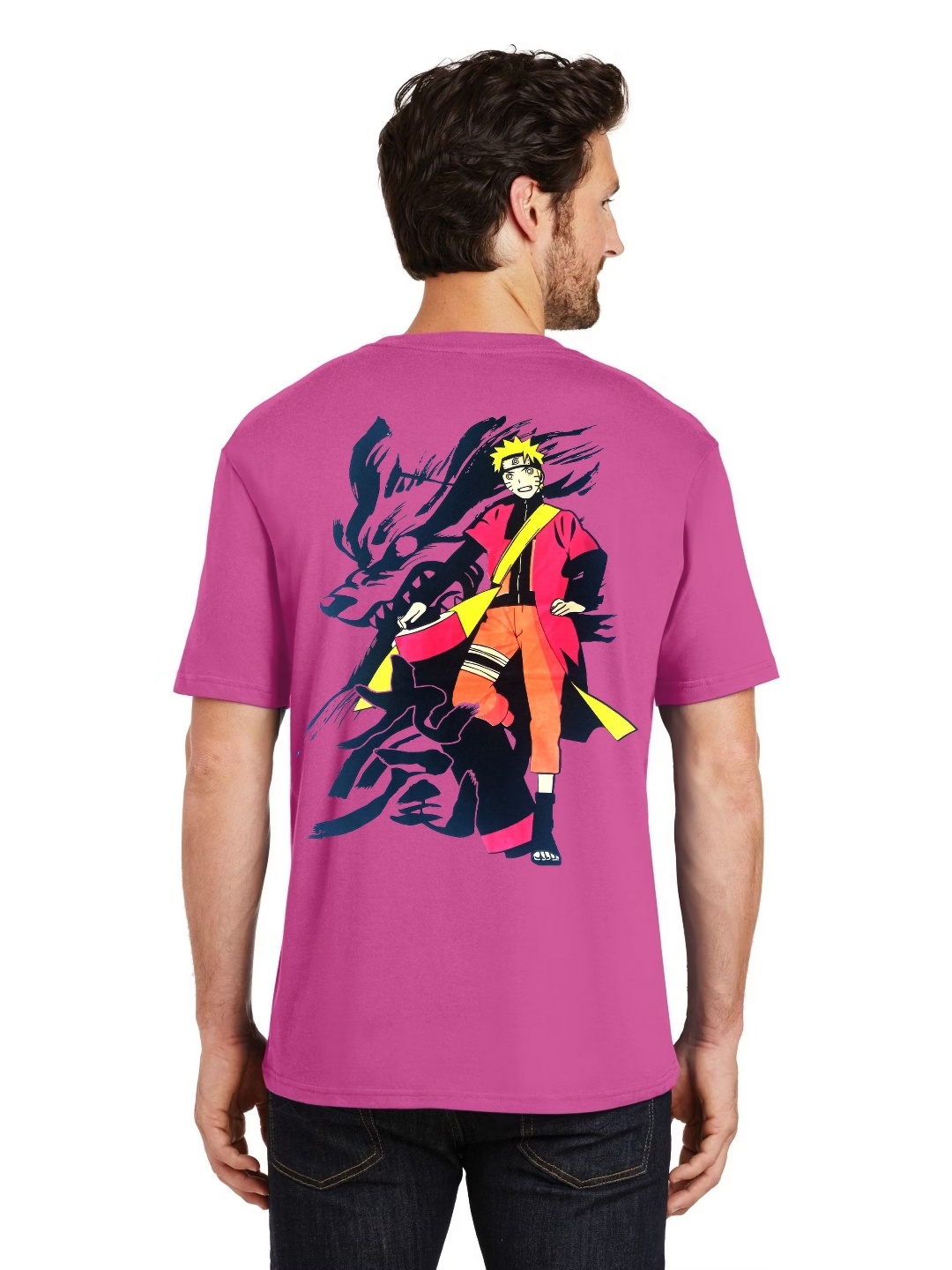 

SONIBROS Men Typography Applique T-shirt, Pink