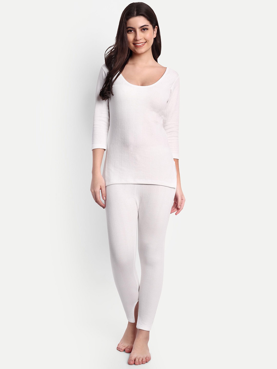 

ZEFFIT Cotton Thermal top, White