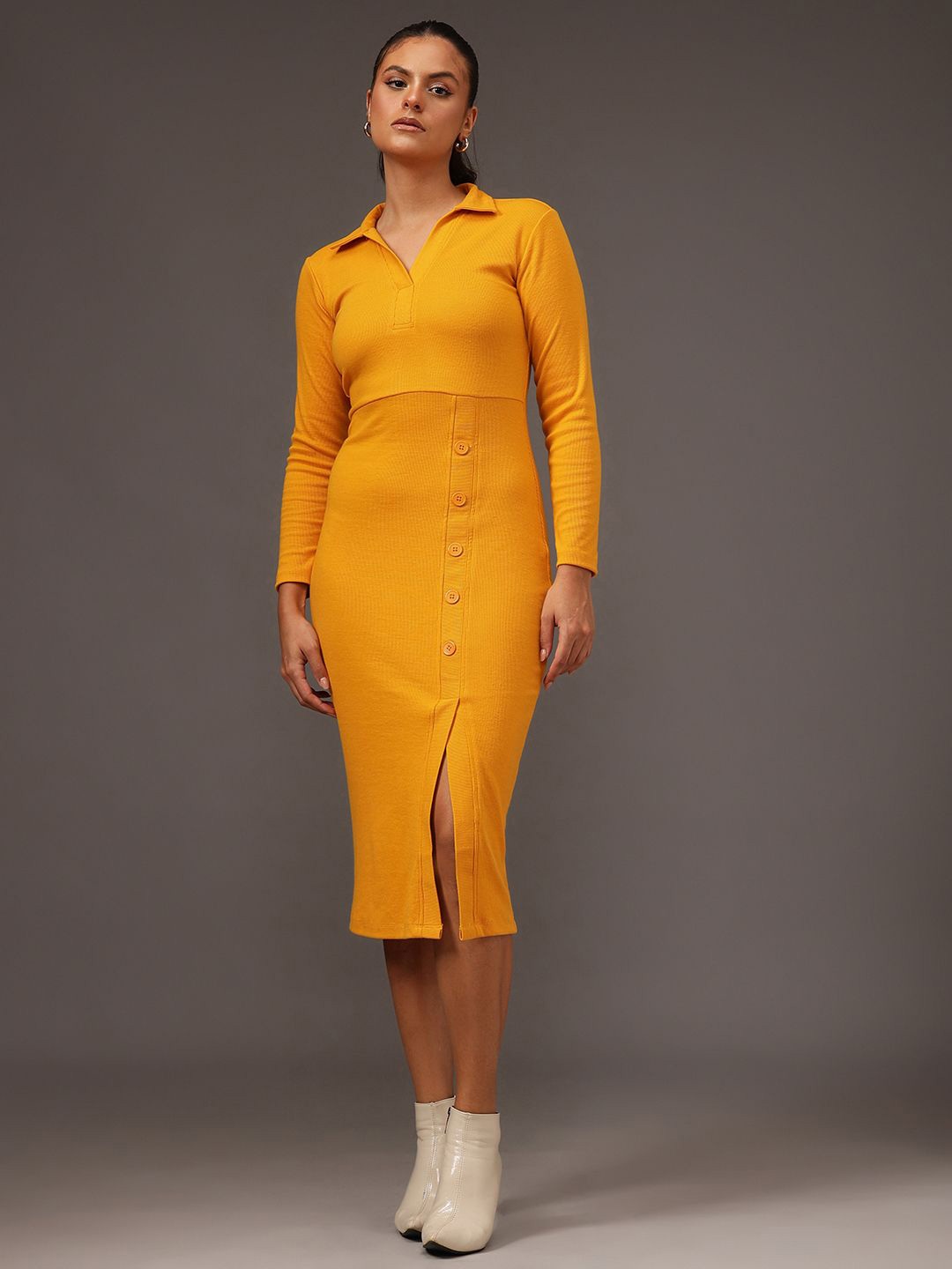 

STREET 9 Sheath Midi Dress, Yellow