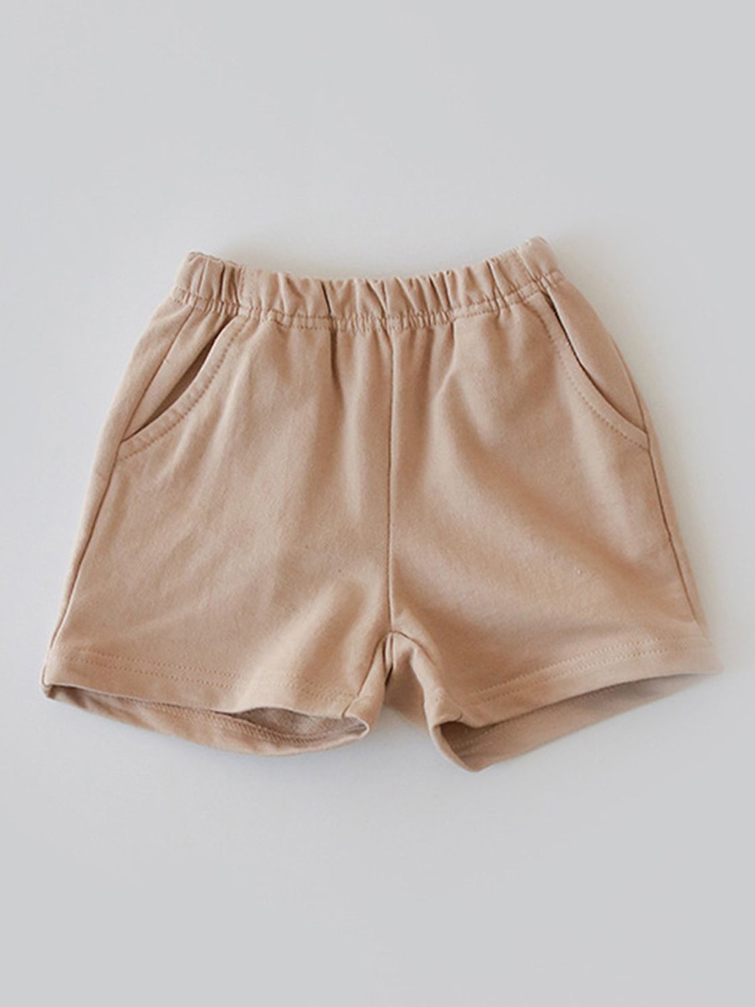 

LULU & SKY Girls Slim Fit High-Rise Shorts, Brown