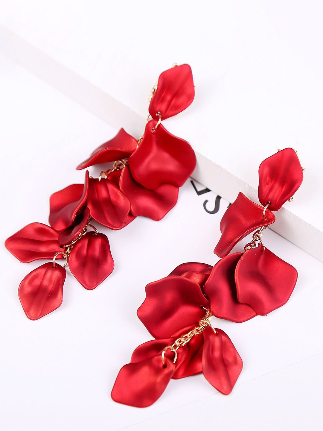 

StyleCast x Revolte Classic Studs Earrings, Red
