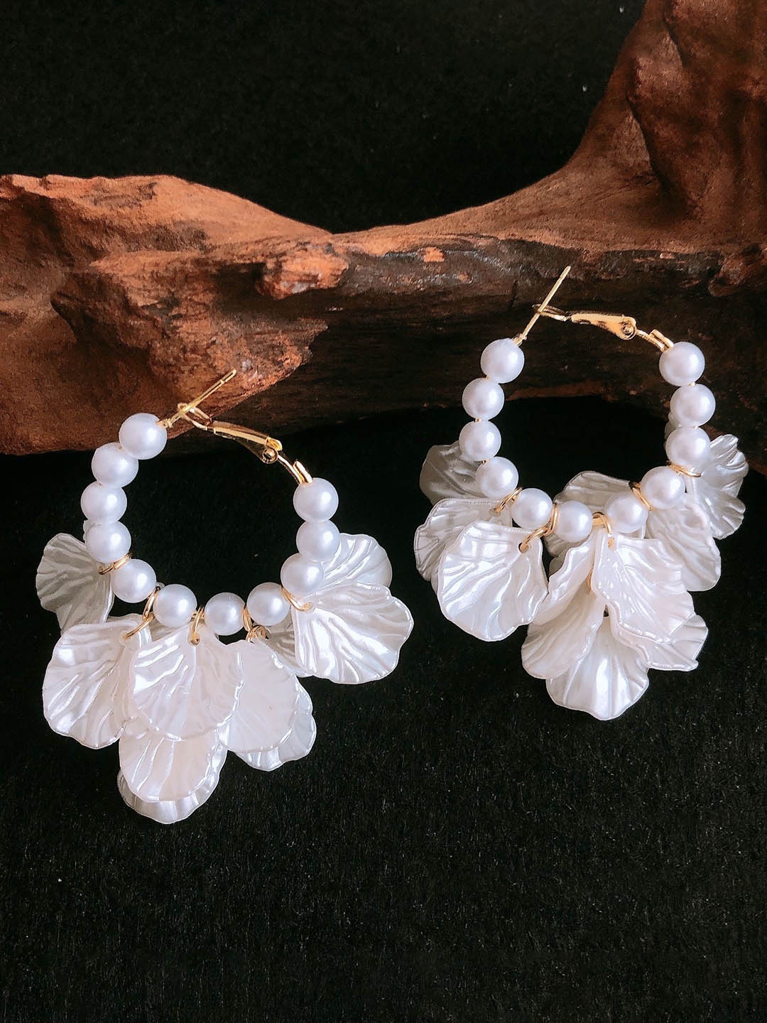 

StyleCast x Revolte Classic Drop Earrings, Off white