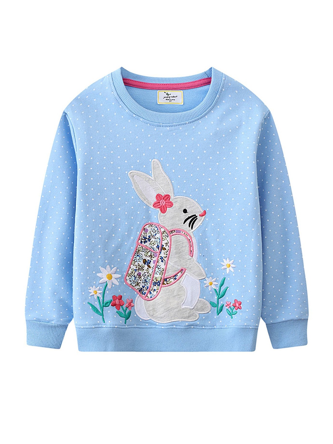 

LULU & SKY Girls Printed Sweatshirt, Blue