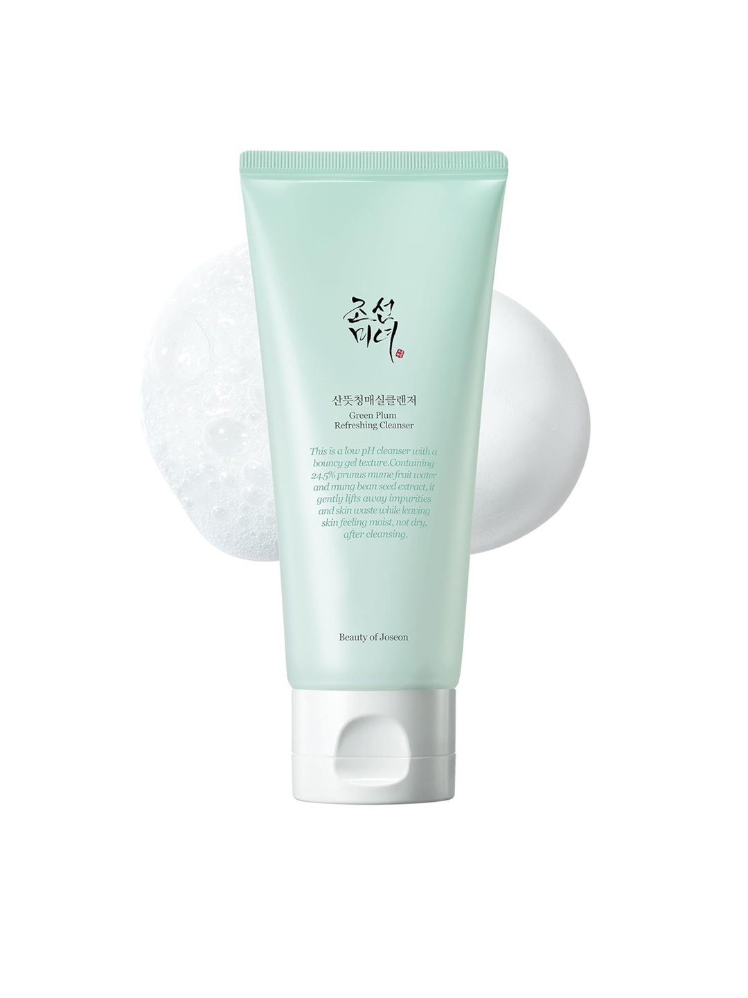 

Beauty of Joseon Green Plum Refreshing Cleanser With 25% Plum Water- 100 ml, Transparent